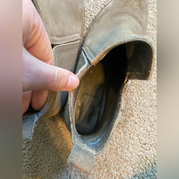 Leather Ankle Boots Made in Brazil Taupe 8 1/2 - Picture 14 of 16